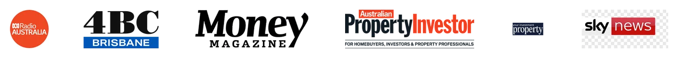 As seen in ABC Radio Australia, 4BC Brisbane, Money Magazine, Australian Property Investor, Your Investment Property and Sky News