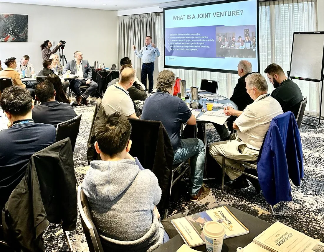 Joint venture partners at the Property Mastermind workshop