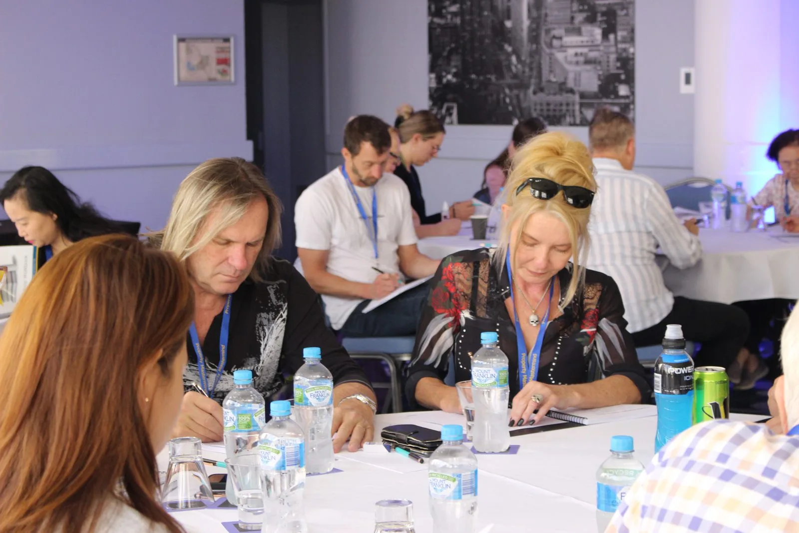 Attendees working through exercises at a previous workshop